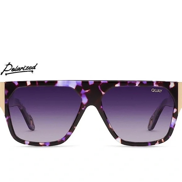 Quay Australia GO OFF - PURPLE/BLACK POLARIZED Sunglasses - Picture 2 of 9